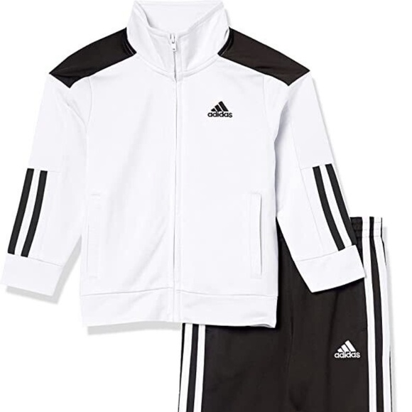 adidas Other - adidas Baby-Boys Zip Front Tricot Jacket and Track Pants Set, Size 18 Months